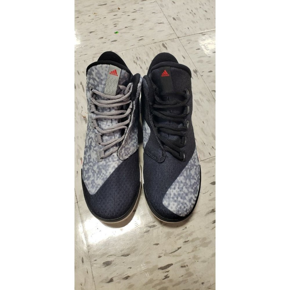 Adidas Light Em Up 2 Boy's Basketball Shoes Sneakers Bounce Black Gray  Size 4.5